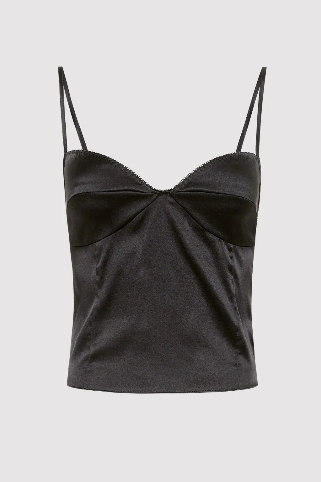 Tops*St. Agni Soft Silk Cami - Washed Black