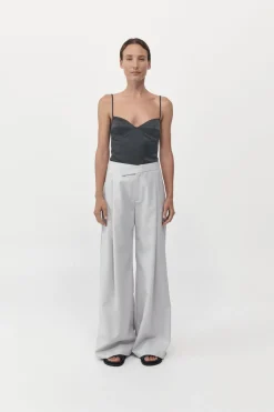 Singlets*St. Agni Soft Silk Cami - Washed Black