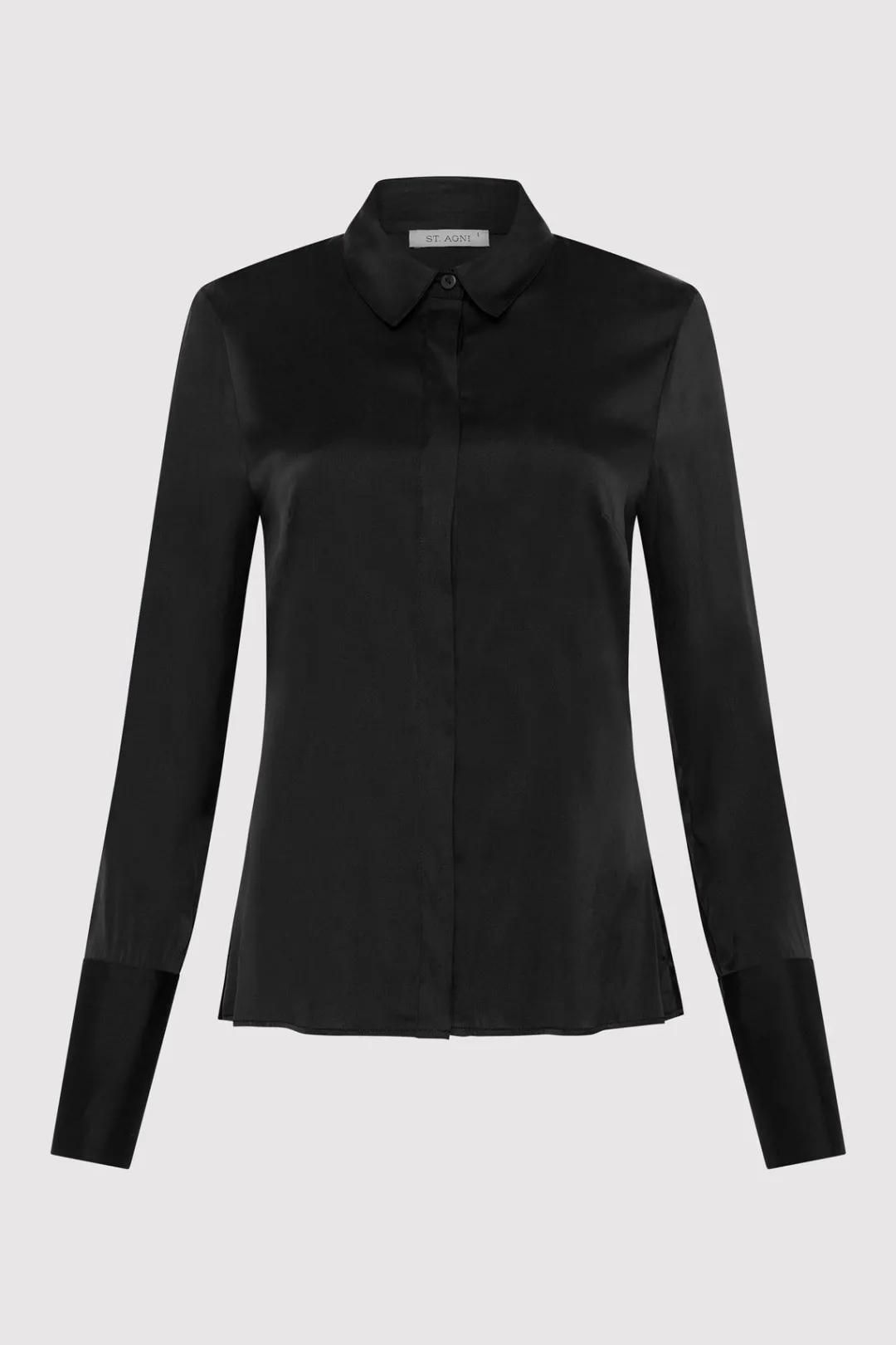 Shirts*St. Agni Soft Silk Shirt - Black