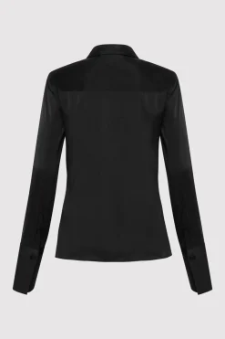 Tops*St. Agni Soft Silk Shirt - Black