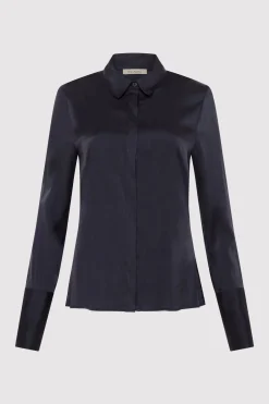 Shirts*St. Agni Soft Silk Shirt - Inkwell