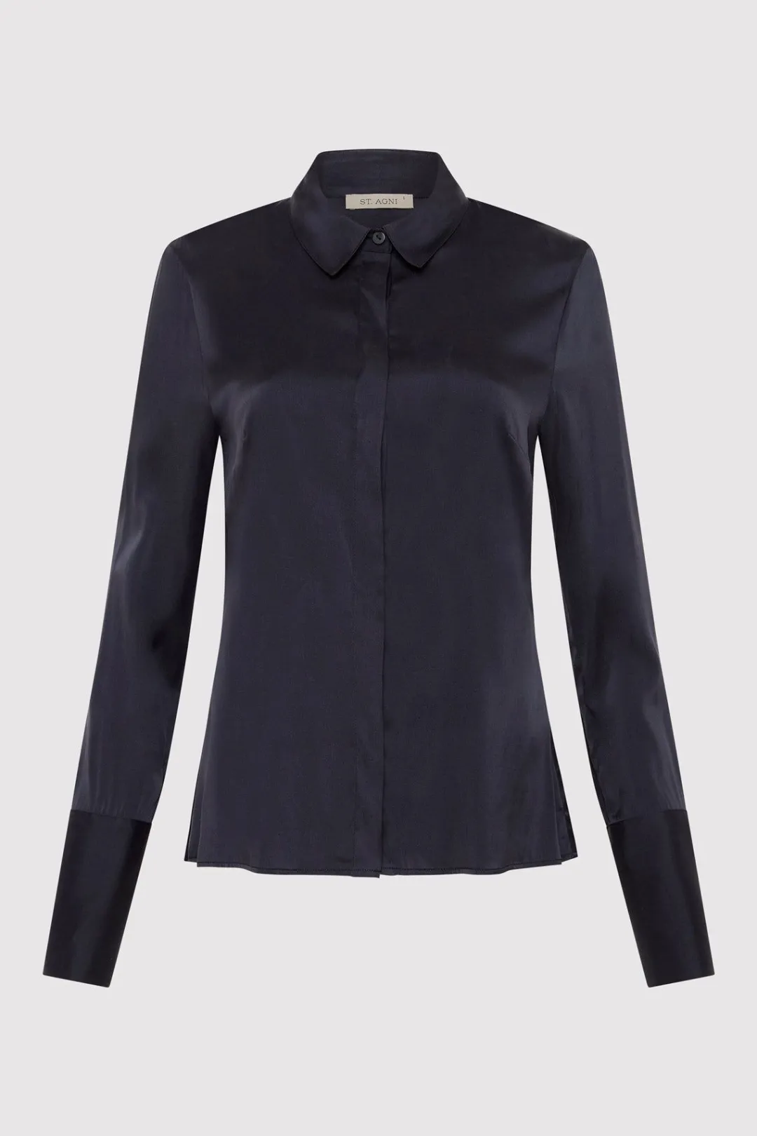 Shirts*St. Agni Soft Silk Shirt - Inkwell