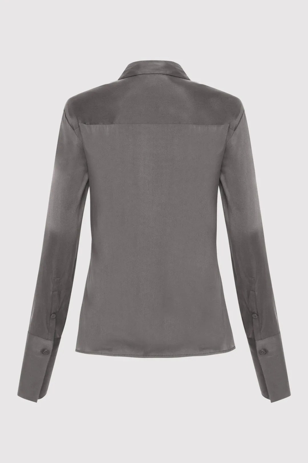 Shirts*St. Agni Soft Silk Shirt - Pewter Grey