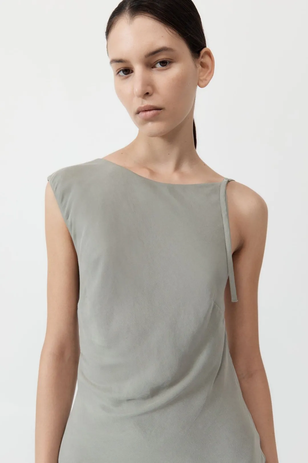 Dresses*St. Agni Sophia Drape Mini Dress - Shadow