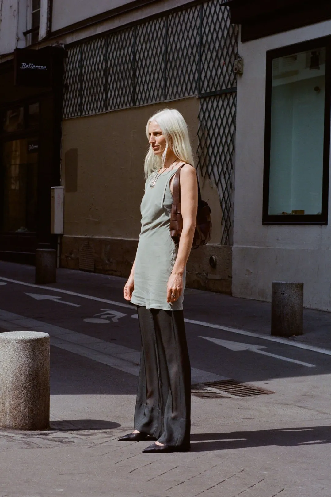 Dresses*St. Agni Sophia Drape Mini Dress - Shadow