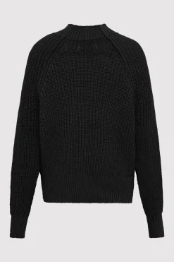 Knitwear*St. Agni Split Sleeve Jumper - Black