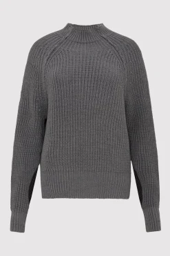 Jumpers*St. Agni Split Sleeve Jumper - Smoke