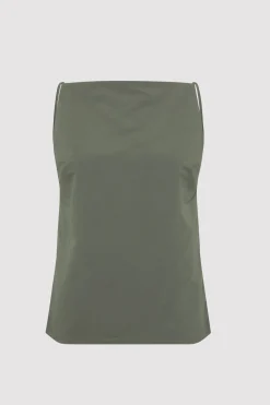 Singlets*St. Agni Square Neck Top - Thyme