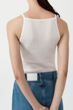 Tops*St. Agni Square Tank - White