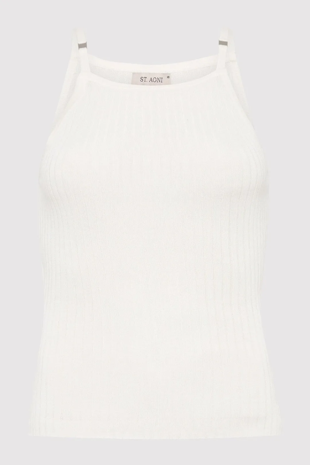 Knitwear*St. Agni Square Tank - White