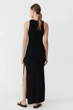 Dresses*St. Agni Stitch Detail Dress - Black