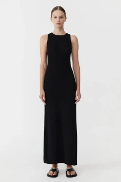 Basics*St. Agni Stitch Detail Dress - Black
