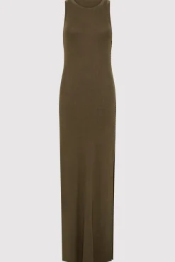 Dresses*St. Agni Stitch Detail Dress - Kelp