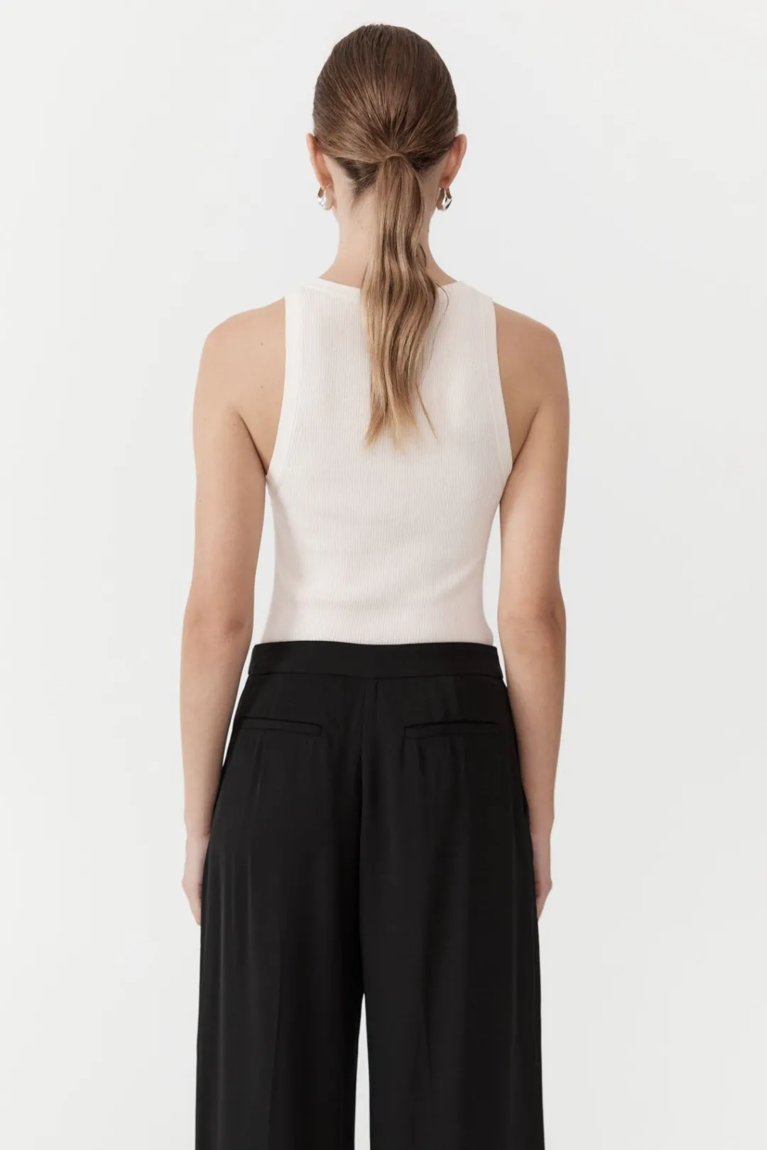 Singlets*St. Agni Stitch Detail Tank - Ivory
