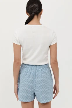 Shorts*St. Agni Stripe Boxer Short - Blue Stripe