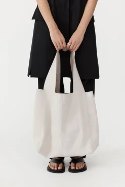 Bags*St. Agni Suede Soft Tote - Cool White
