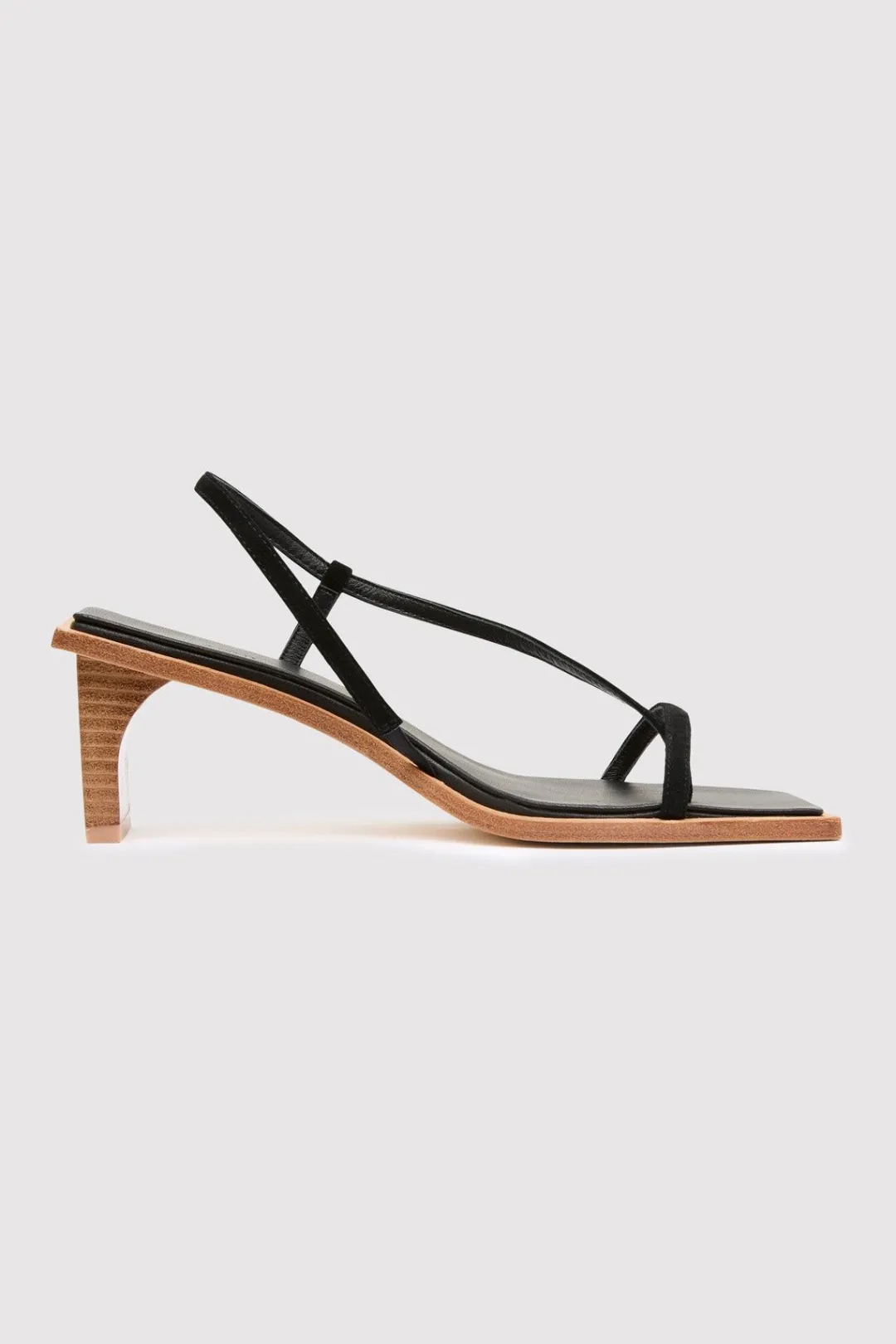 Heels*St. Agni Suede Strap Heel - Black