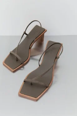 Heels*St. Agni Suede Strap Heel - Kelp