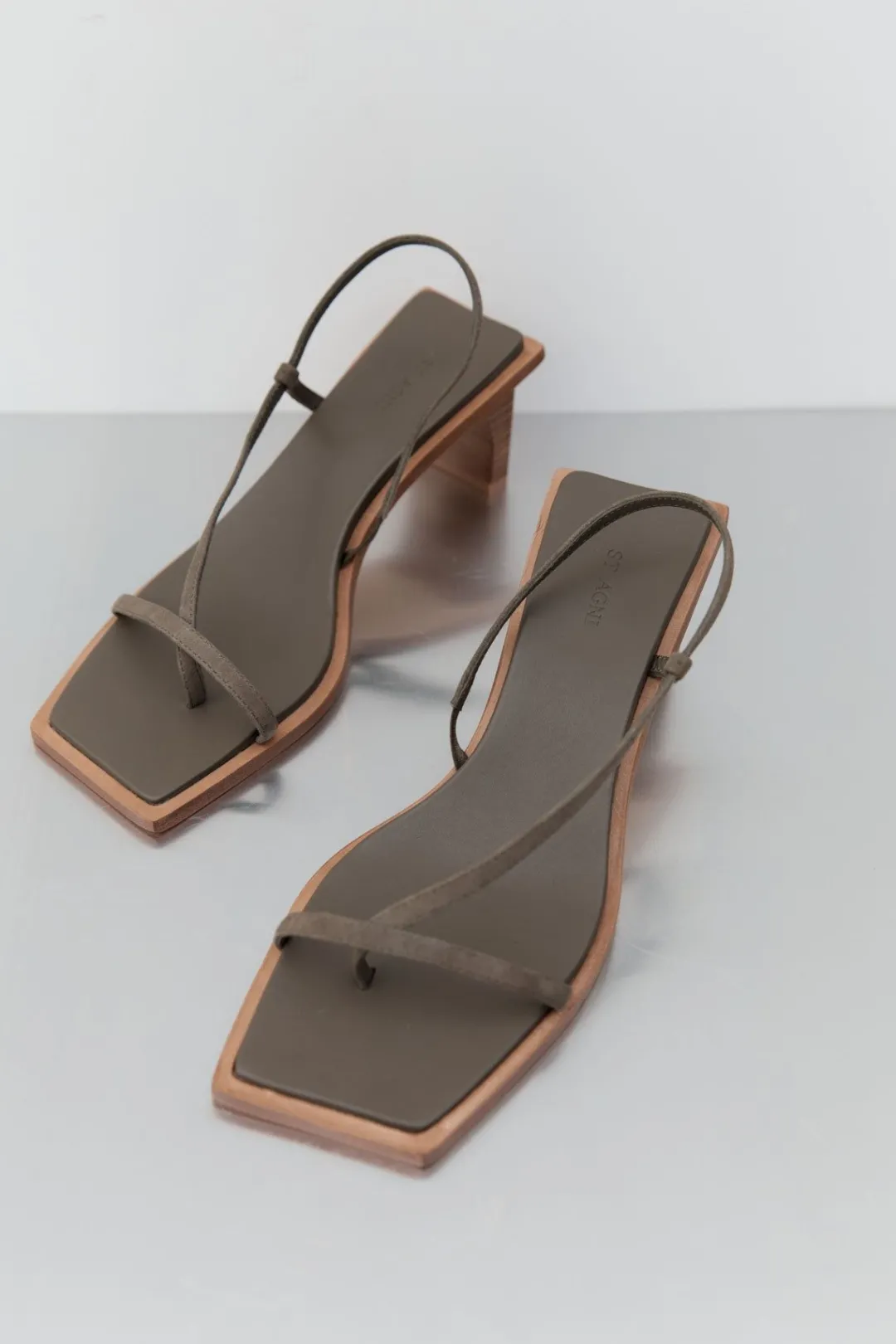 Heels*St. Agni Suede Strap Heel - Kelp