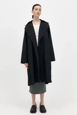 Jackets*St. Agni Summer Trench Coat - Black
