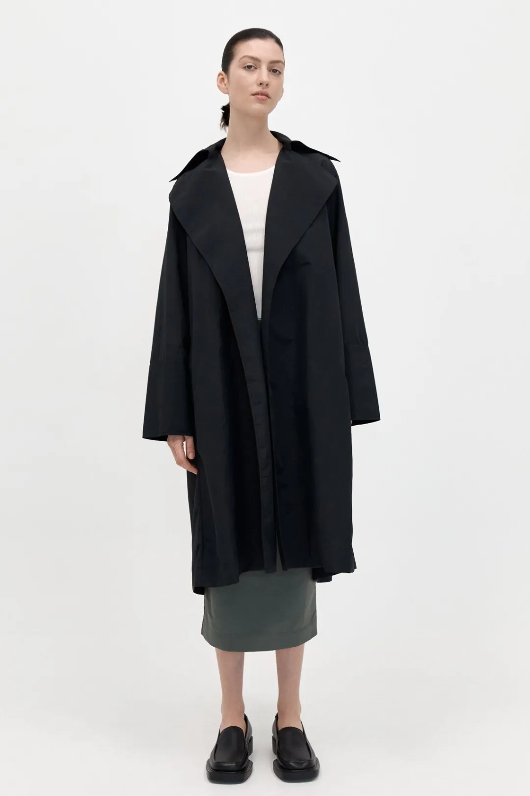 Jackets*St. Agni Summer Trench Coat - Black