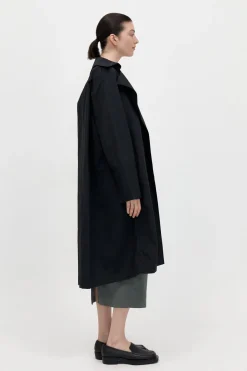 Jackets*St. Agni Summer Trench Coat - Black