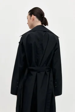 Jackets*St. Agni Summer Trench Coat - Black