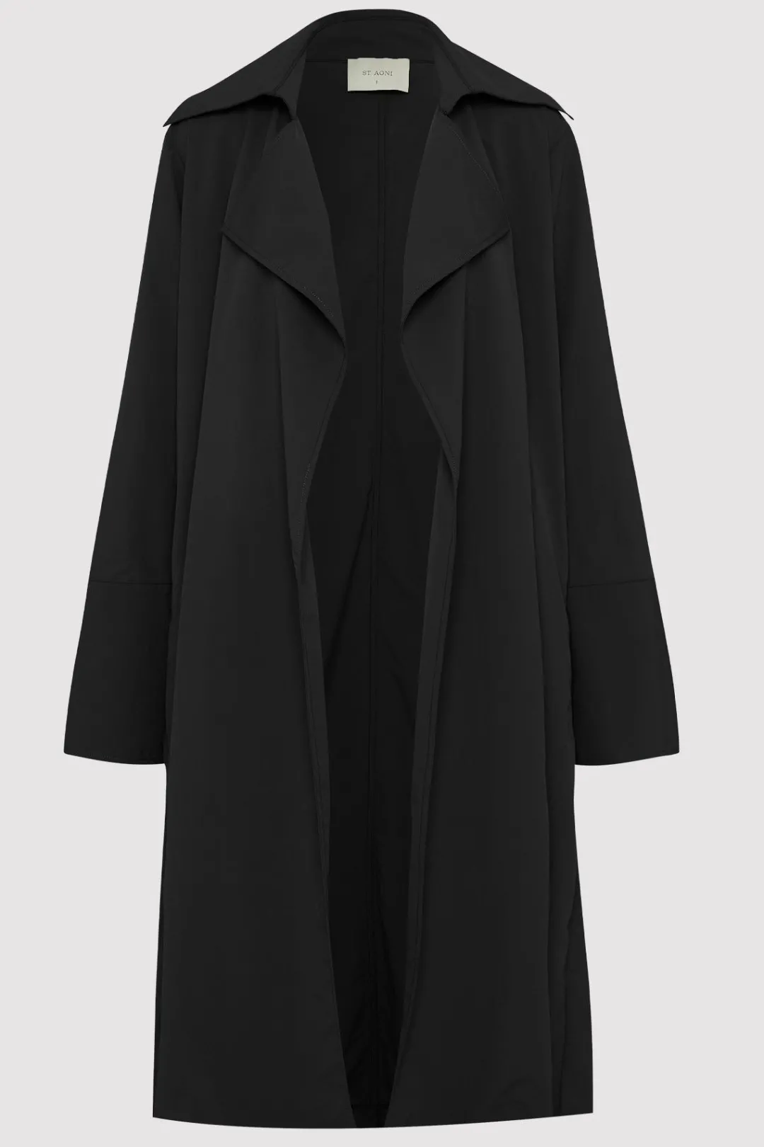 Jackets*St. Agni Summer Trench Coat - Black