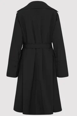 Jackets*St. Agni Summer Trench Coat - Black