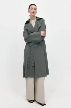 Jackets*St. Agni Summer Trench Coat - Thyme