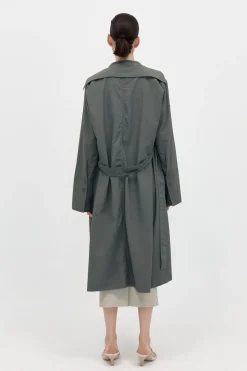 Jackets*St. Agni Summer Trench Coat - Thyme