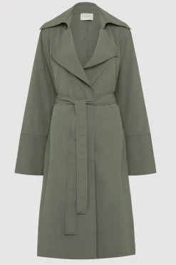 Jackets*St. Agni Summer Trench Coat - Thyme