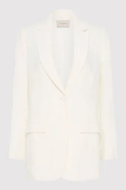 Tailoring*St. Agni Tailored Linen Blazer - Ivory