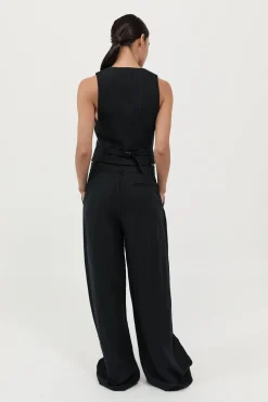 Tailoring*St. Agni Tailored Linen Pants - Black