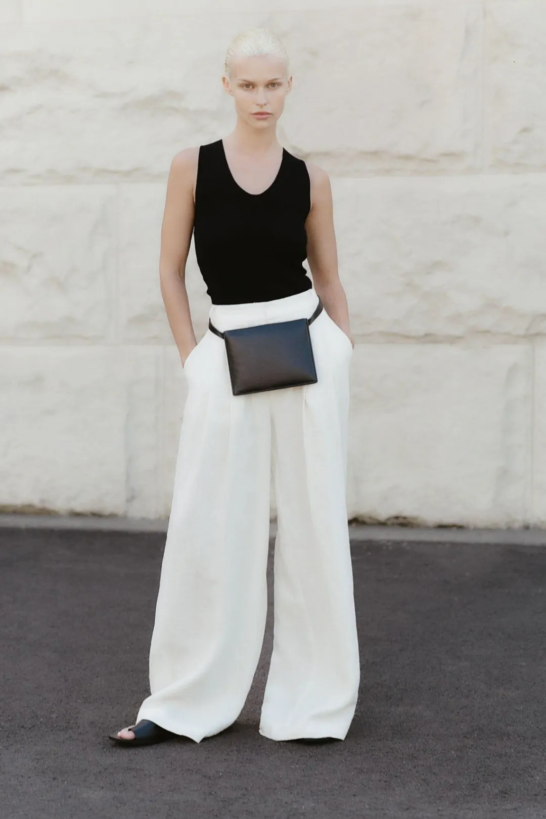 Pants*St. Agni Tailored Linen Pants - Ivory