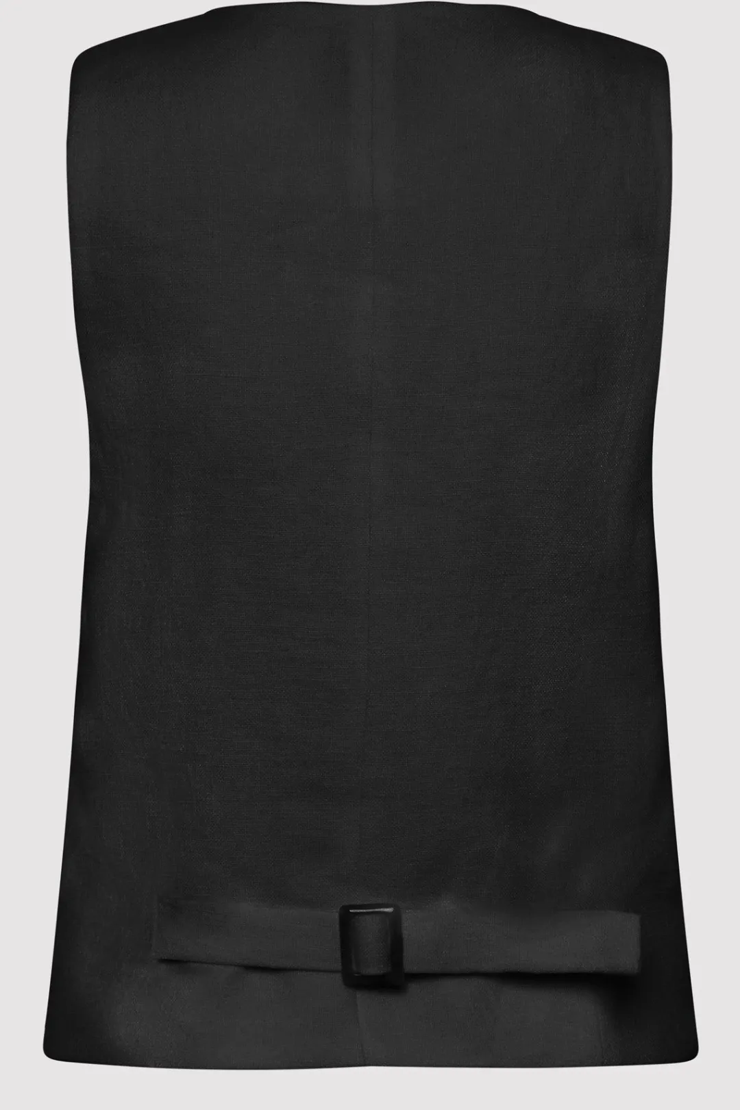 Tailoring*St. Agni Tailored Linen Vest - Black
