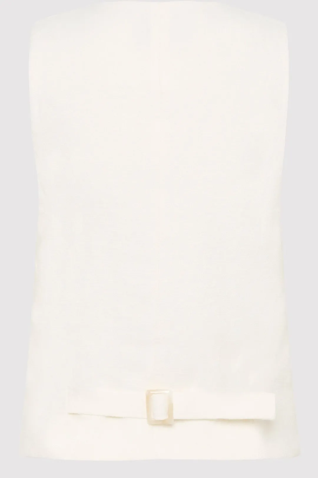 Tops*St. Agni Tailored Linen Vest - Ivory