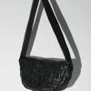 Bags*St. Agni Textured Crescent Bag - Black