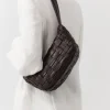 Bags*St. Agni Textured Crescent Bag - Chocolate