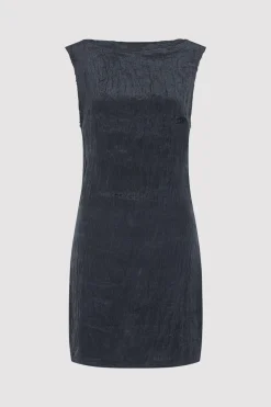 Dresses*St. Agni Textured Open Back Mini Dress - Ink