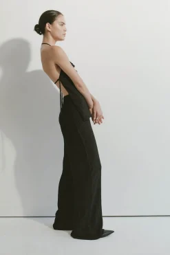 Pants*St. Agni Textured Silk Pants - Black
