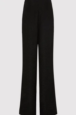 Pants*St. Agni Textured Silk Pants - Black