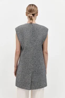 Tops*St. Agni Twill Vest - Ink Twill
