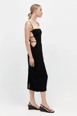 Tailoring*St. Agni Urbain Midi Dress - Black