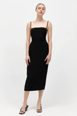Tailoring*St. Agni Urbain Midi Dress - Black