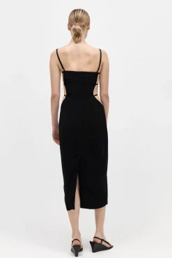 Tailoring*St. Agni Urbain Midi Dress - Black