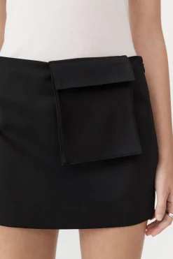 Skirts*St. Agni Utilitarian Pocket Mini Skirt - Black