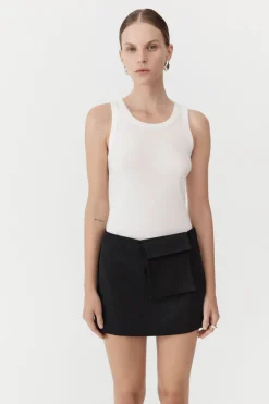 Tailoring*St. Agni Utilitarian Pocket Mini Skirt - Black