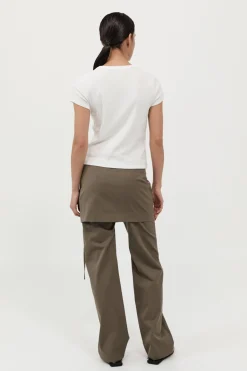 Skirts*St. Agni Utilitarian Pocket Mini Skirt - Kelp