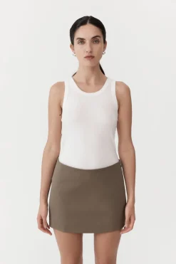 Skirts*St. Agni Utilitarian Pocket Mini Skirt - Kelp